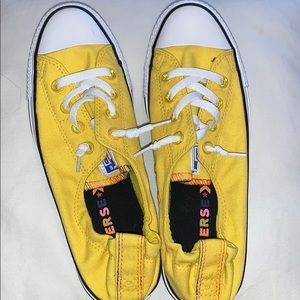 Never Worn Yellow Converse Size 9